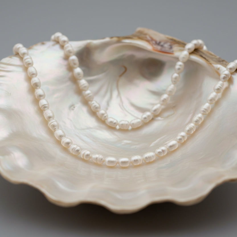 Pearl Necklace - Ringed